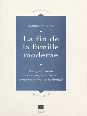 cover image of La fin de la famille moderne